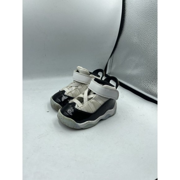 Michael Jordan Nike Air Jordan 6 Rings TD Size 5C White Metallic Gold CW6997 100 - Picture 2 of 7